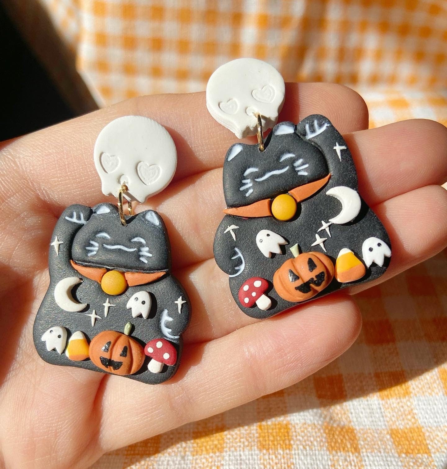 Halloween Spooky Cat Earrings