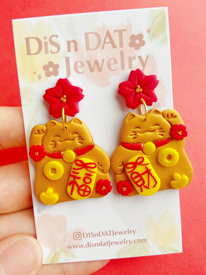 Lucky Cat CYN Earrings