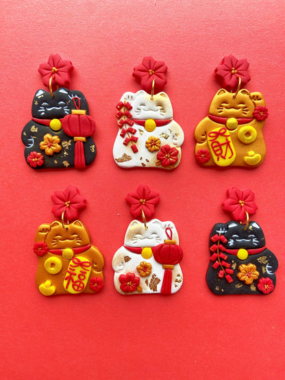 Lucky Cat CYN Earrings