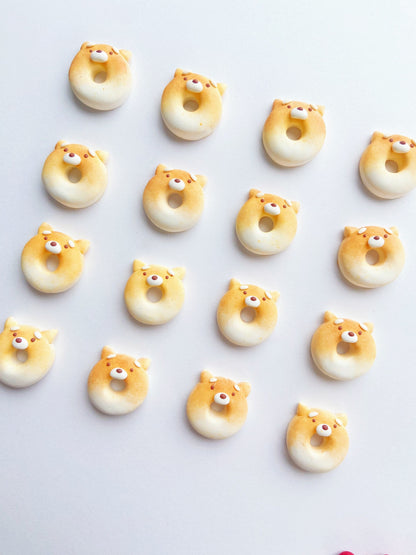 Shiba Donut Clay Earrings